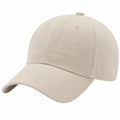 Baseballkappe Einheitsgröße aus Textilgewebe Beige mit gebogenem Schirm für Alltag