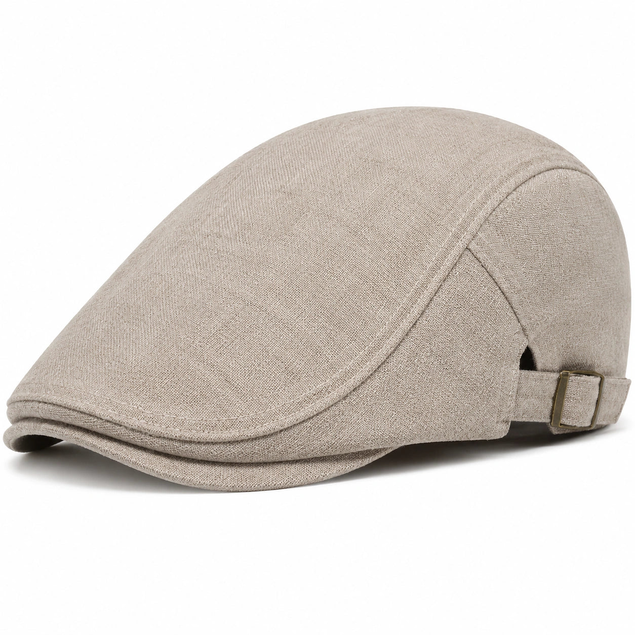 Schiebermütze Einheitsgröße aus Textil in Beige mit verstellbarem Verschluss