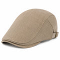 Schiebermütze Einheitsgröße Beige Textilgewebe mit verstellbarem Riemen