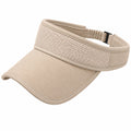 Sonnenvisier Einheitsgröße aus Textil in Beige mit Netzstruktur und verstellbarem Band